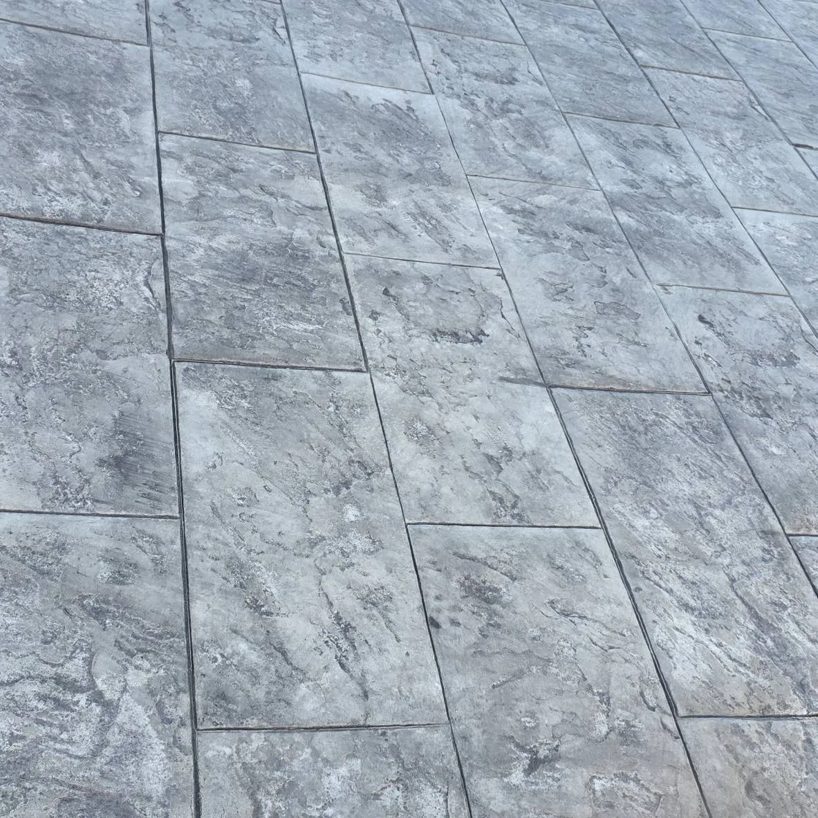Hormigón impreso gris